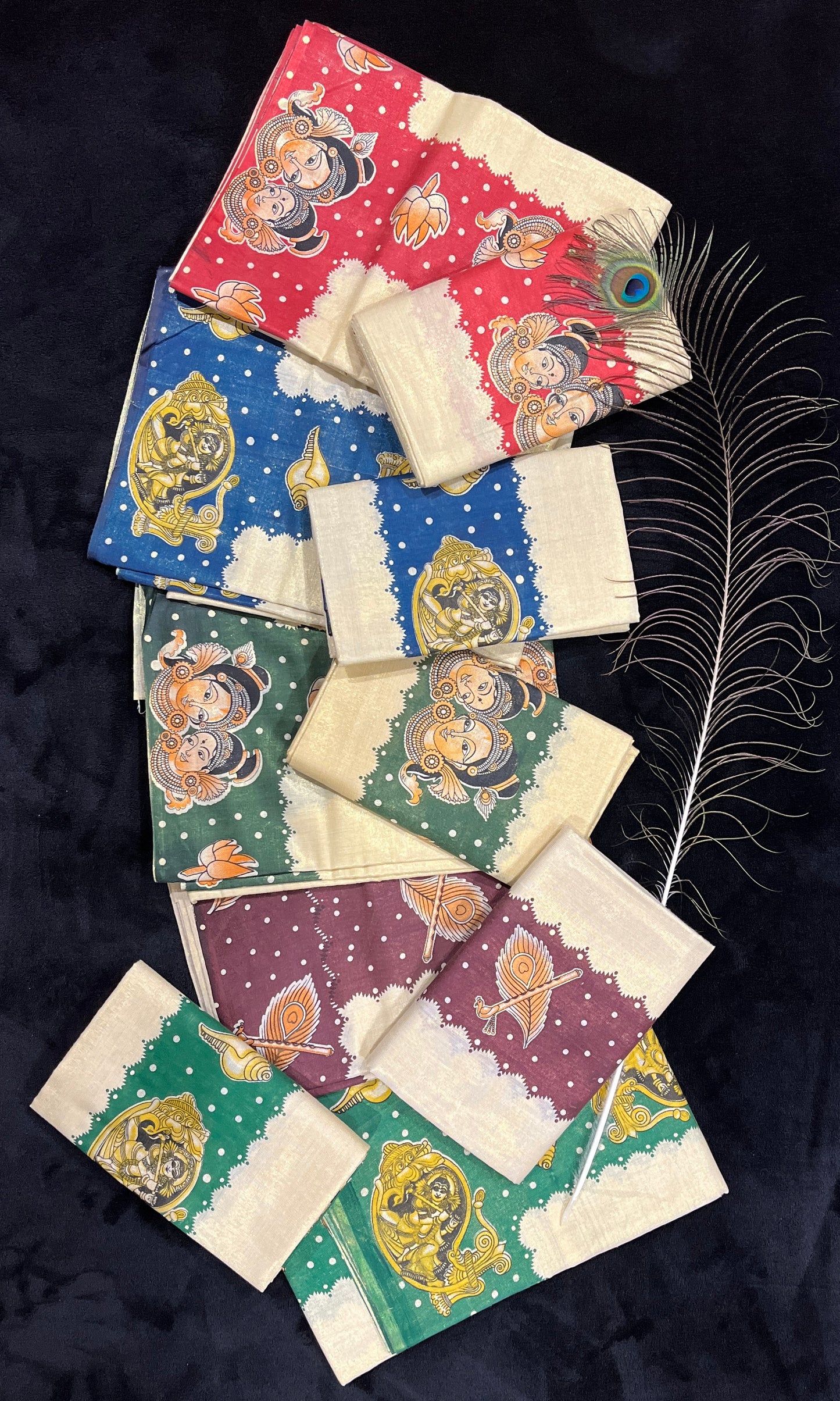 Set Mundu - Colour Border