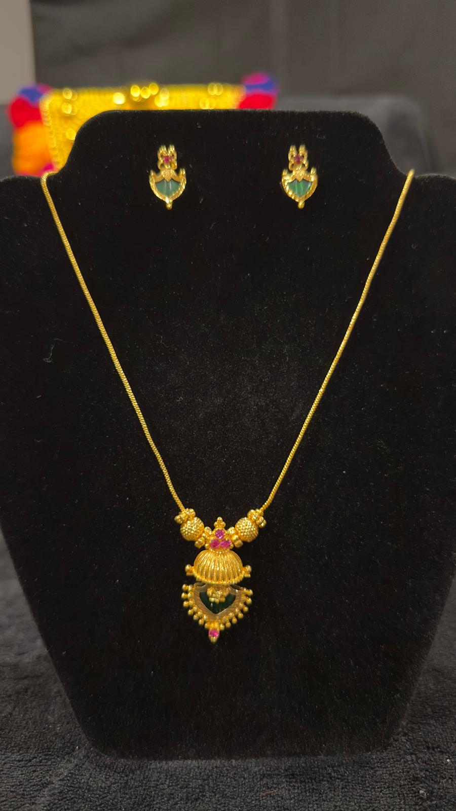 Lakshmi Palakka Pendant Chain