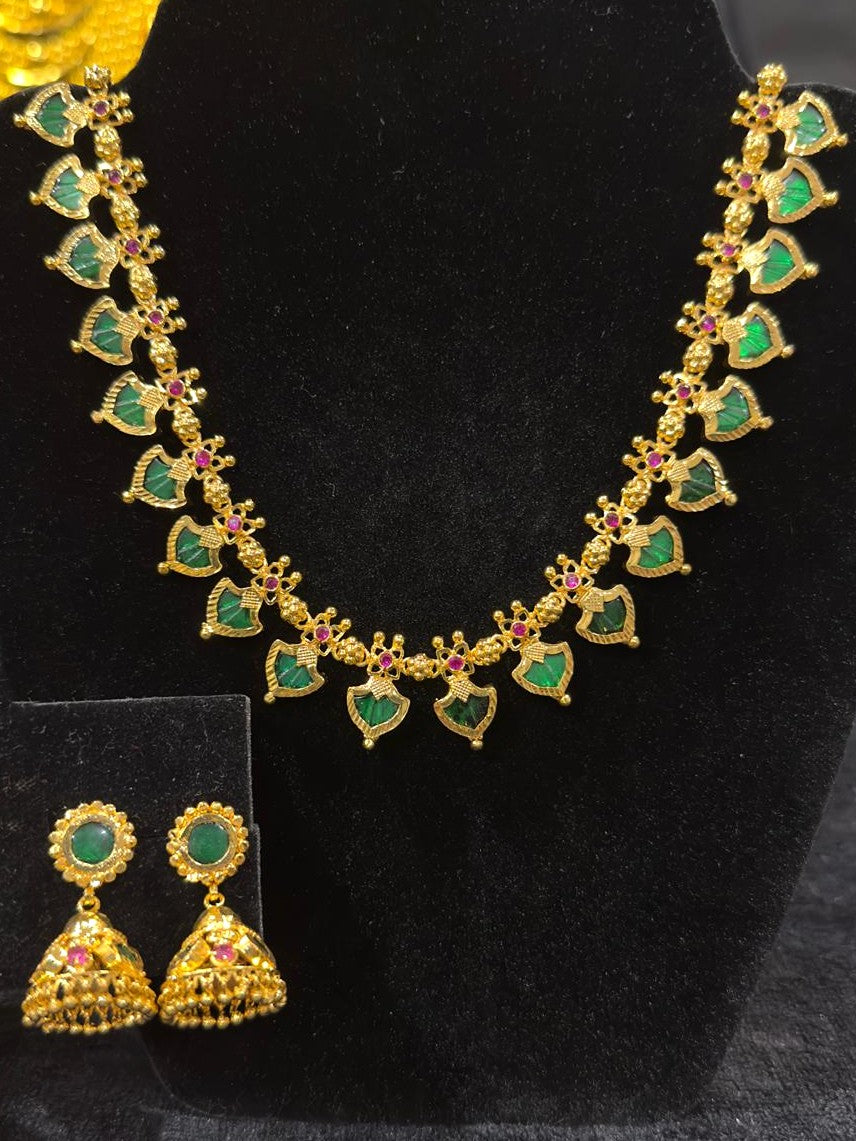 Palakka Necklace - Green