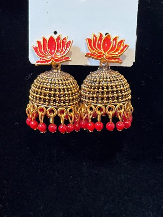 Antique Gold Lotus Jimikki