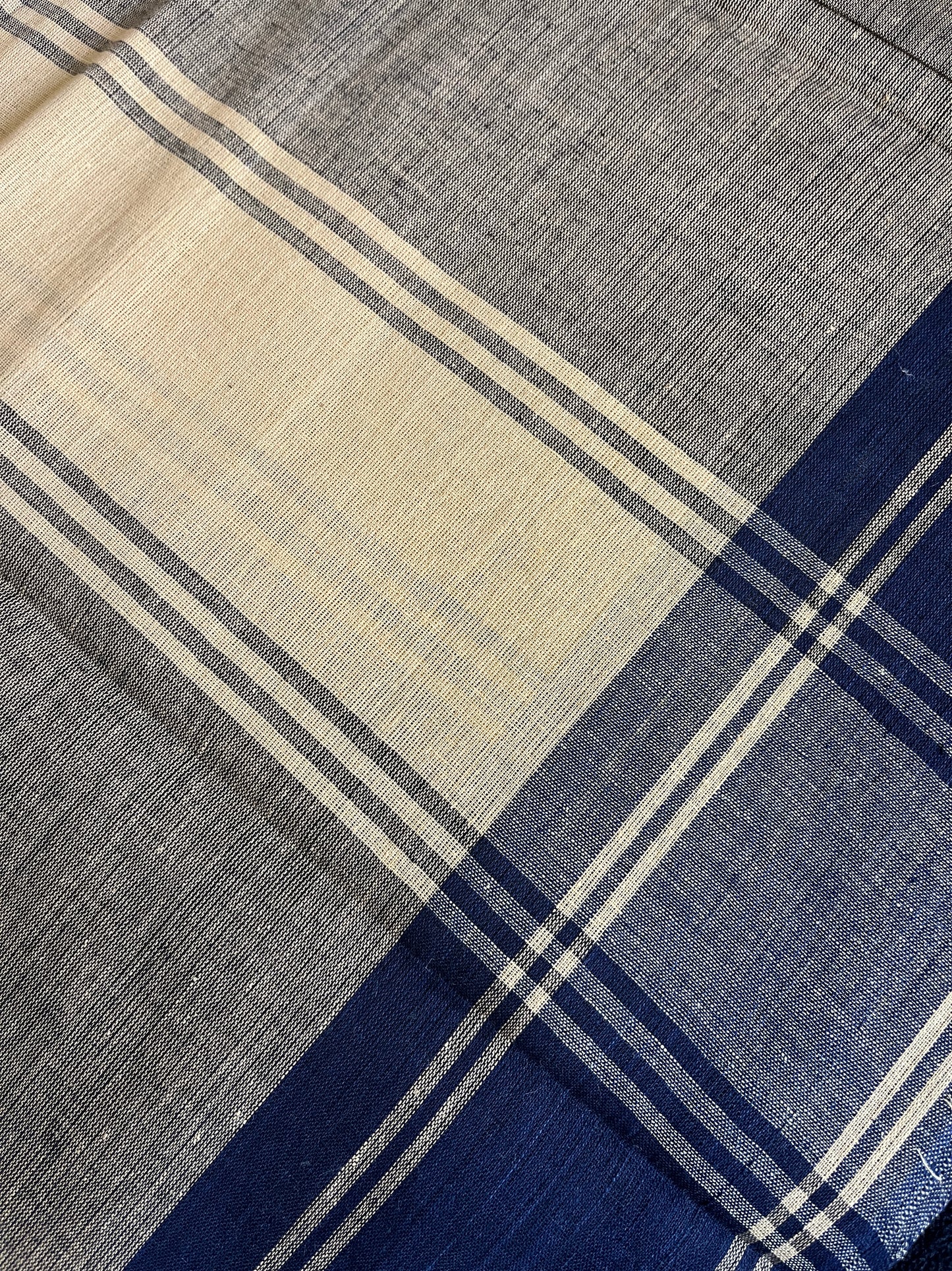 Dance Practice Saree - Navy blue & Beige Double Shade