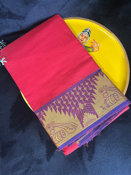 Dance Practice Saree - Red