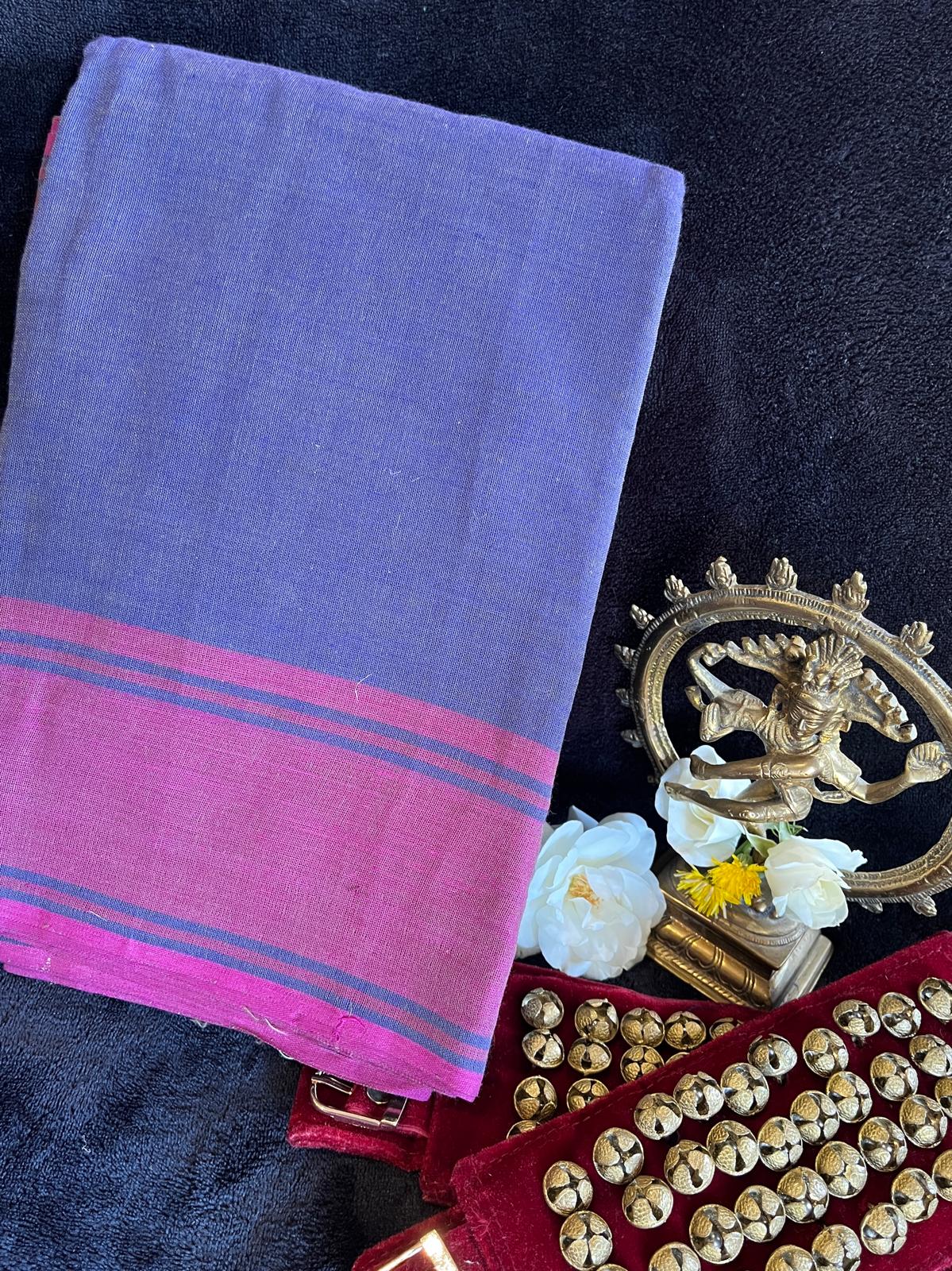 Dance Practice Saree - Indigo Blue