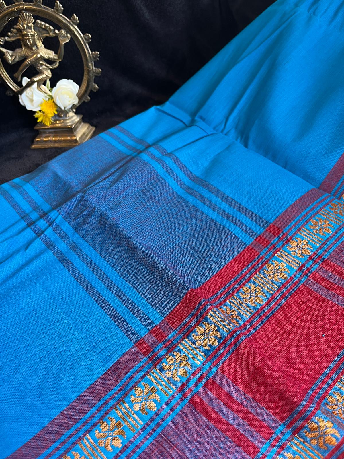 Dance Practice Saree - Blue
