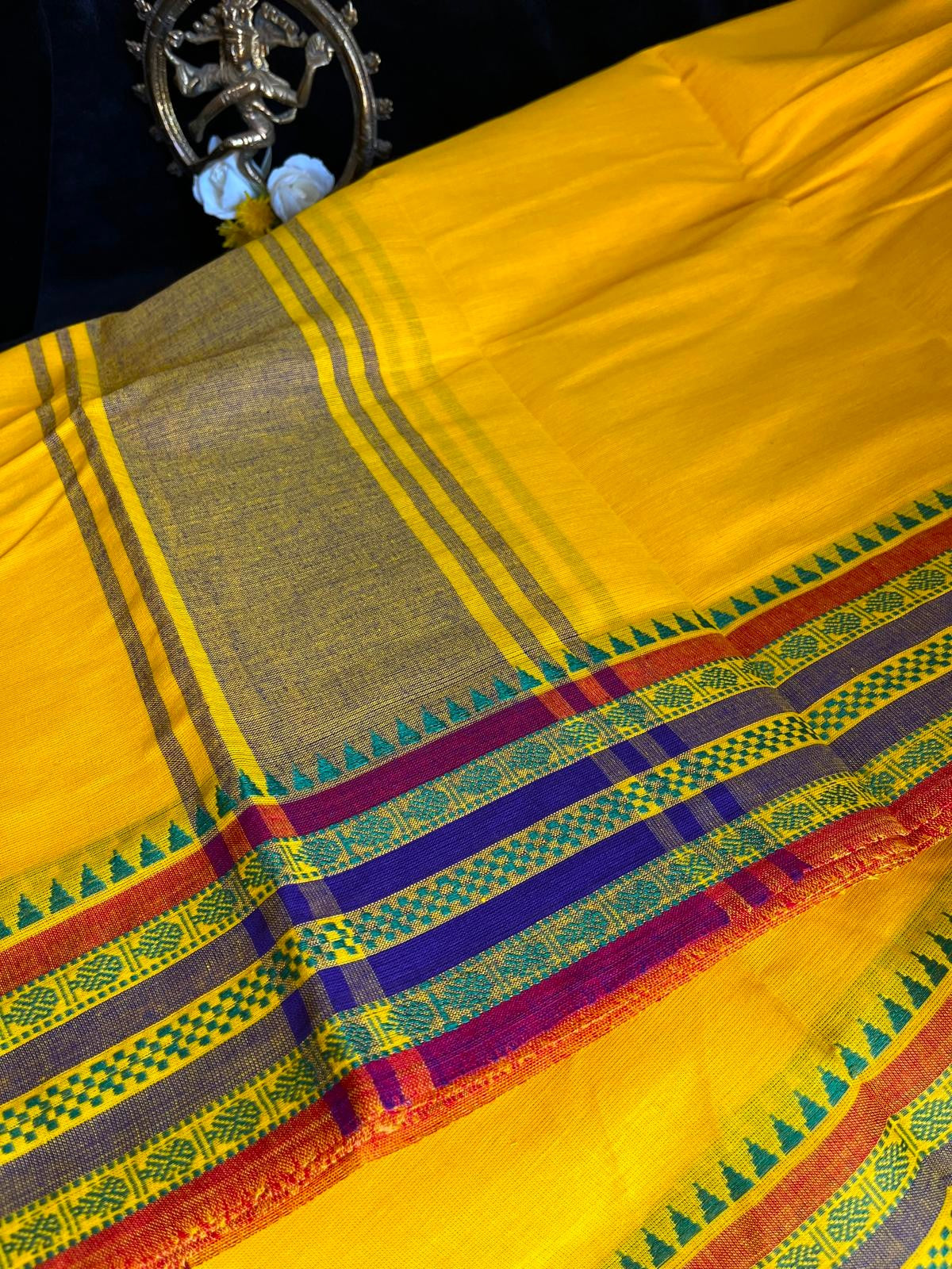 Dance Practice Saree - Yellow