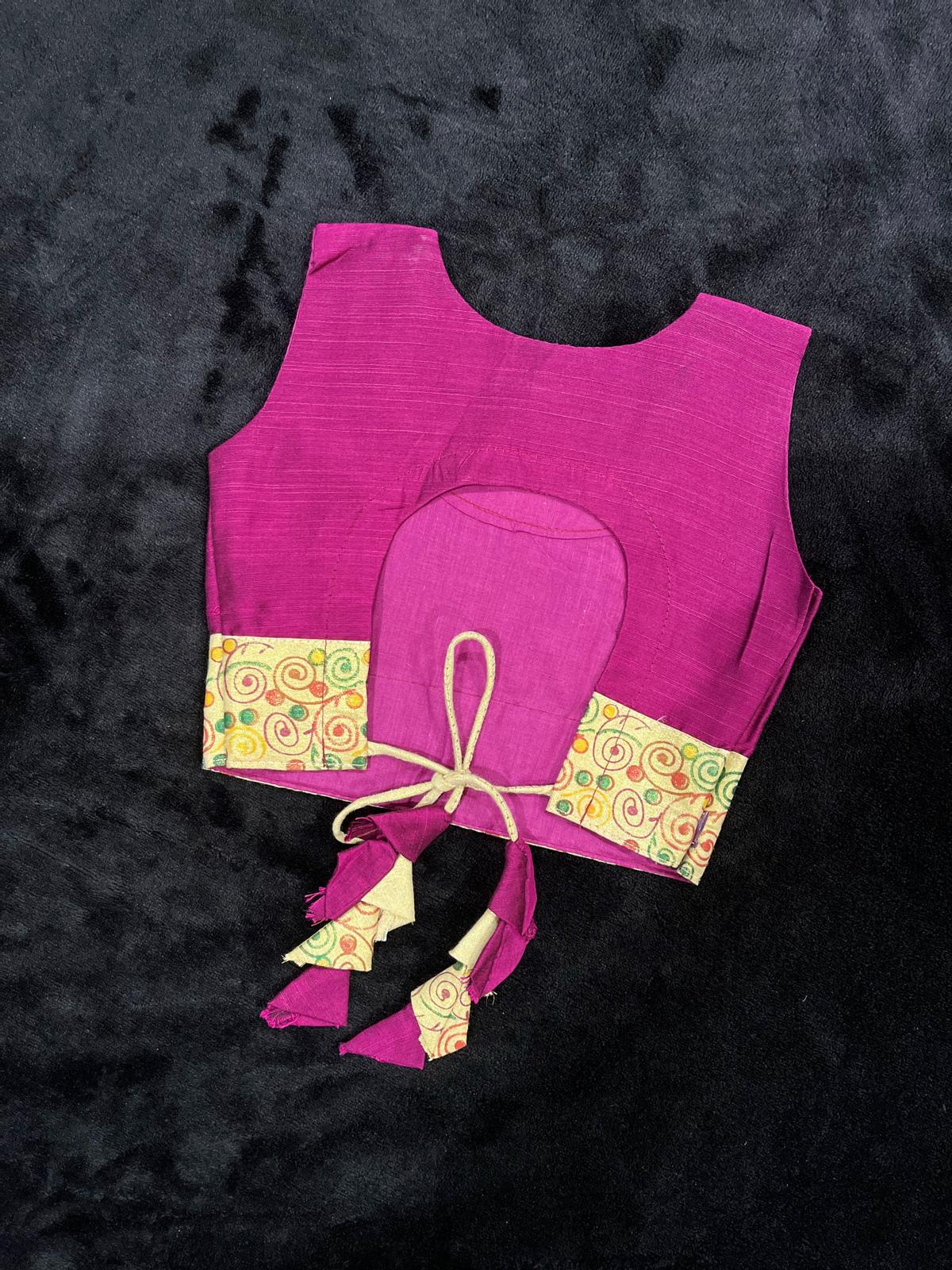 Skirt & Blouse for 2 Year Olds - Brick Red/Green/Purple