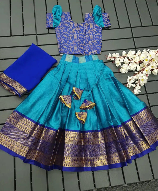 Skirt & Blouse With Shawl for 10-11 Year Olds