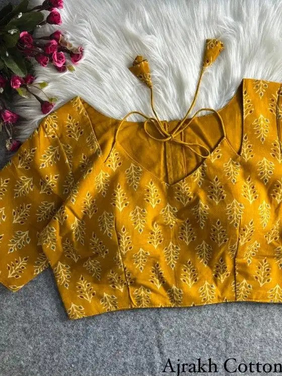 Ajrak Cotton Blouse