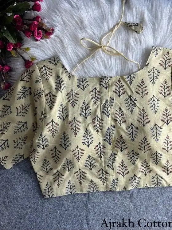 Ajrak Cotton Blouse