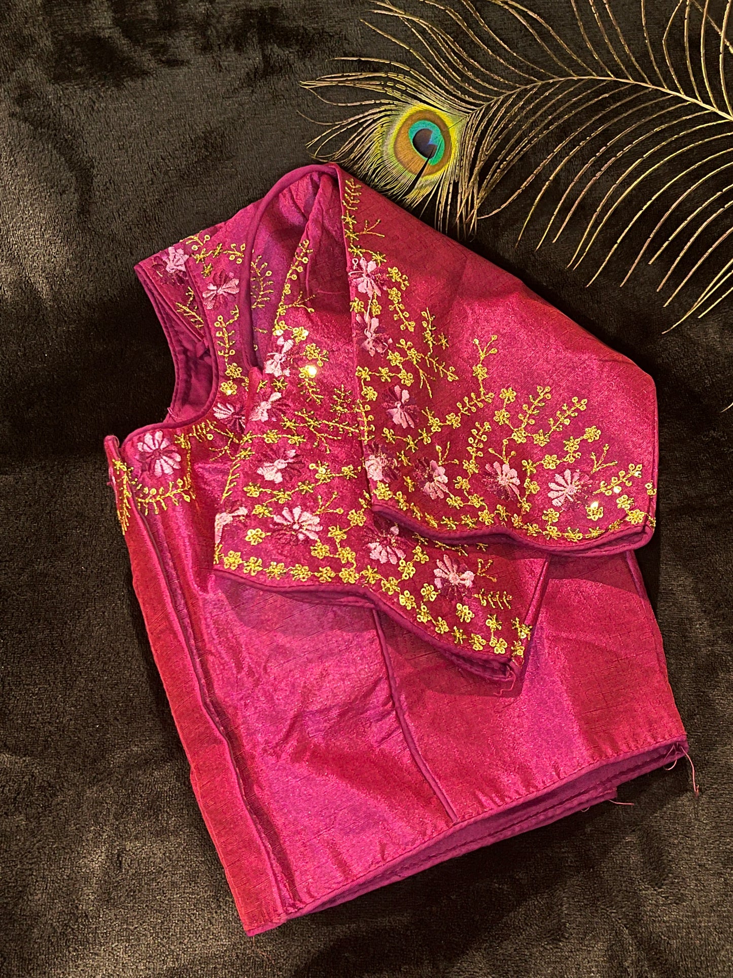 Silk Blouse with Embroidery