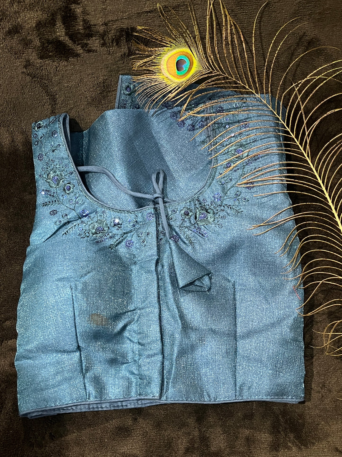 Silk Blouse with Embroidery