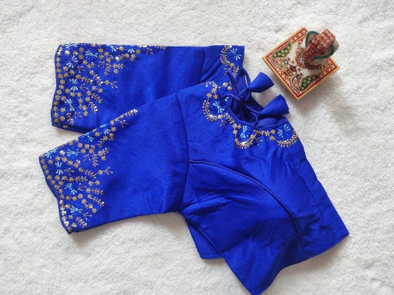 Silk Blouse with Embroidery