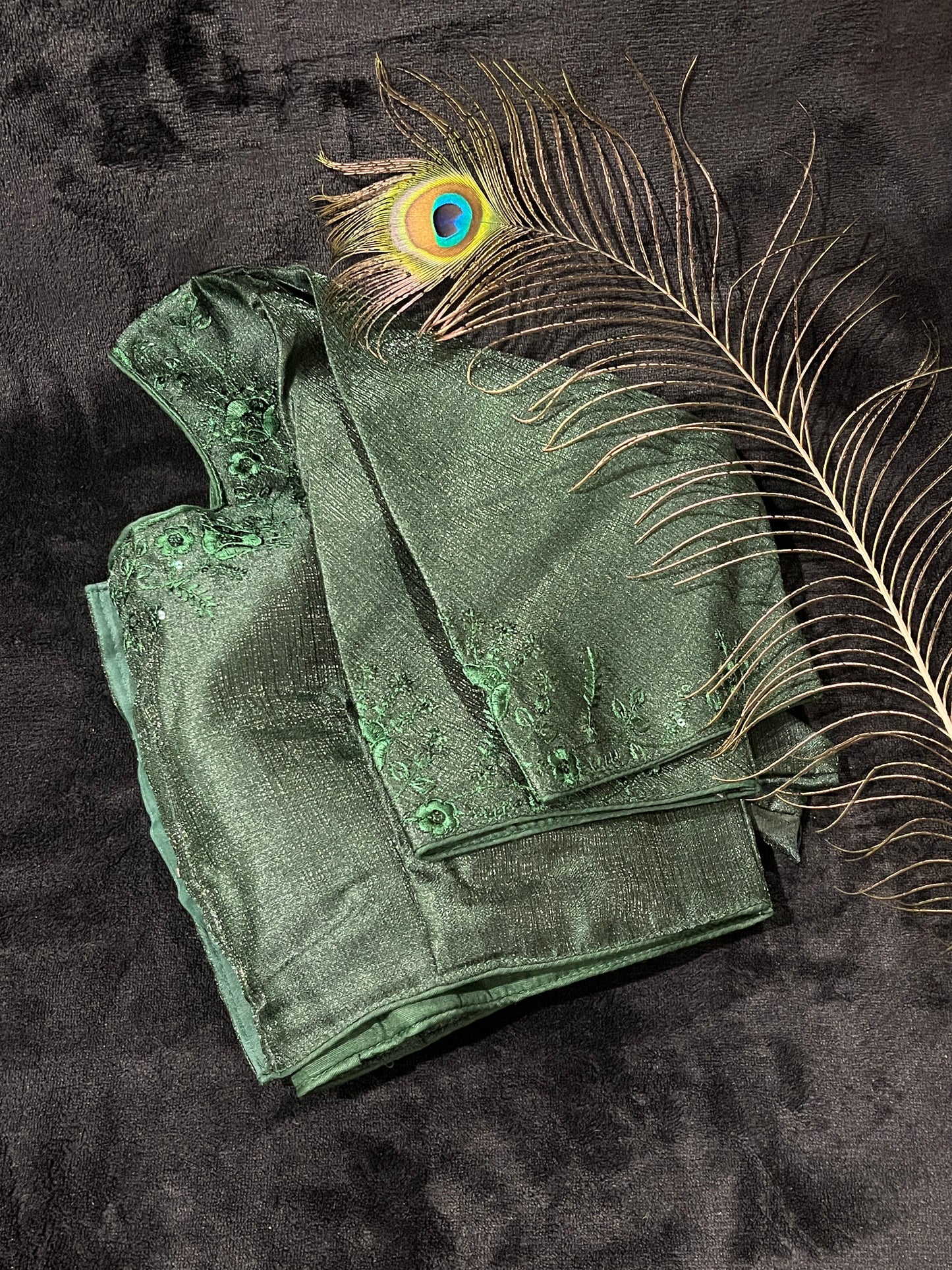 Silk Blouse with Embroidery