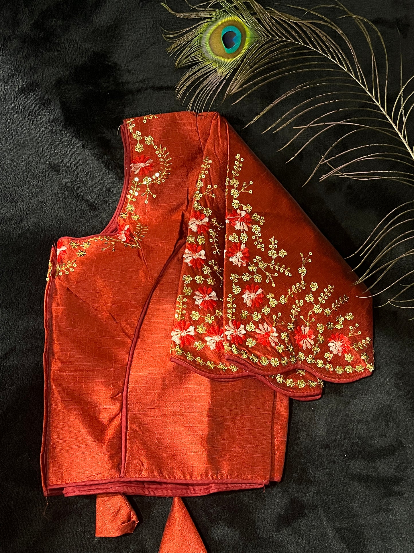 Silk Blouse with Embroidery