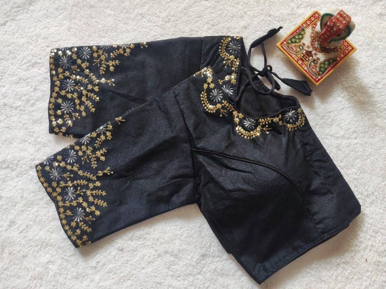 Silk Blouse with Embroidery