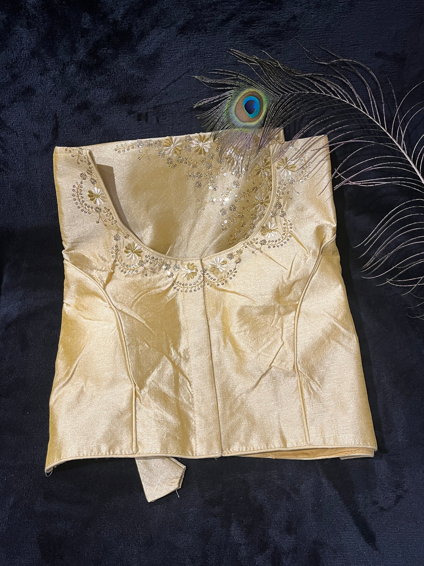 Silk Blouse with Embroidery