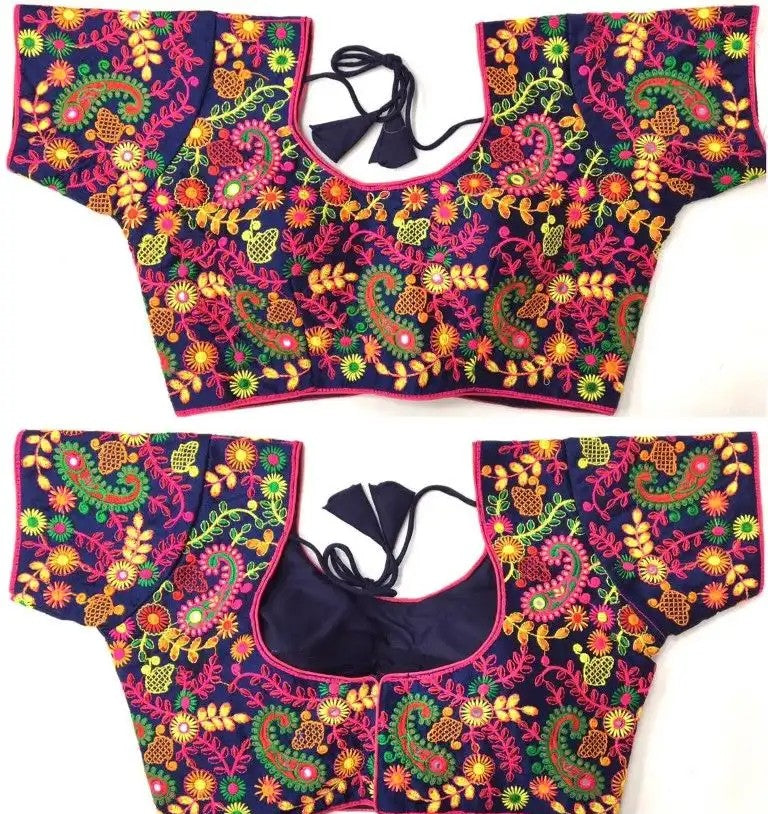 Keri (Paisley) Threadwork Silk Blouse