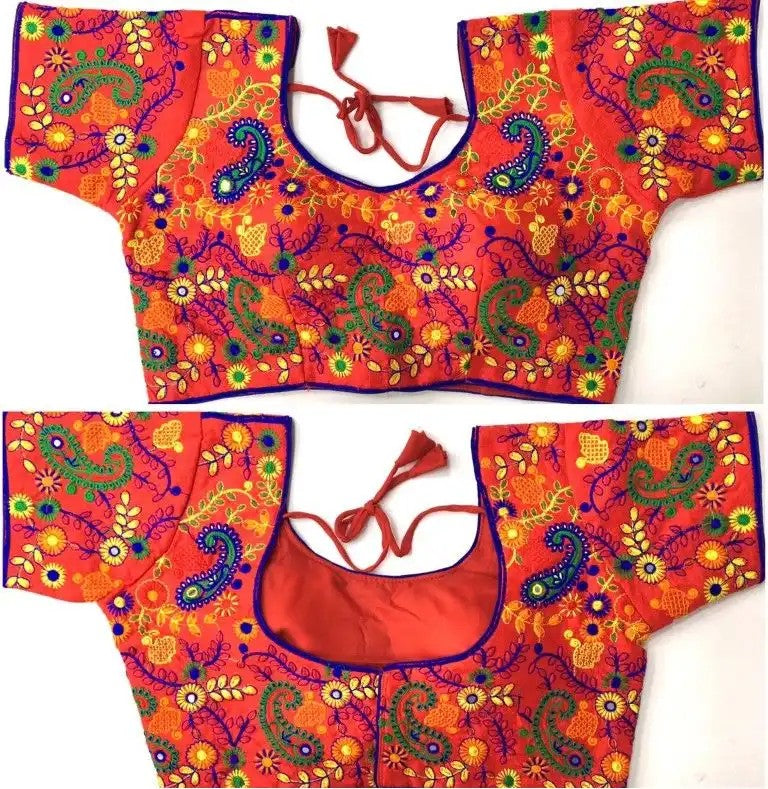 Keri (Paisley) Threadwork Silk Blouse