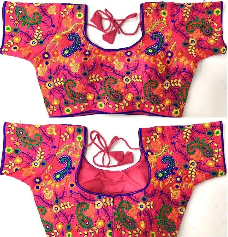 Keri (Paisley) Threadwork Silk Blouse