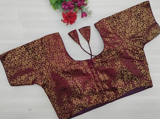 Brocade Silk Blouse (XXL)