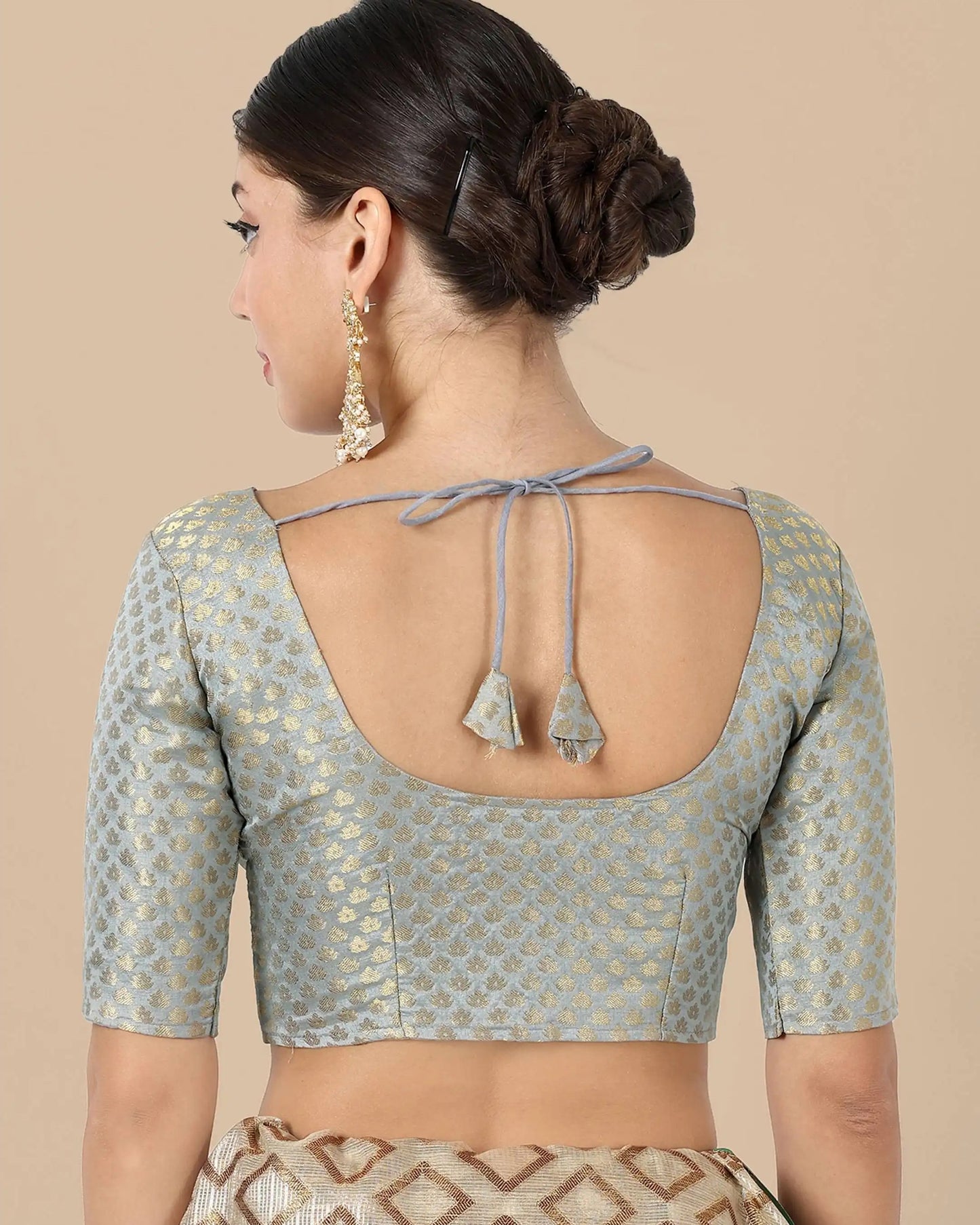 Silk Brocade Blouse