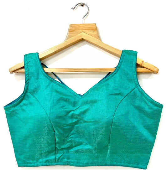 Plain Milan Silk Blouse (11 inch sleeves attached inside)