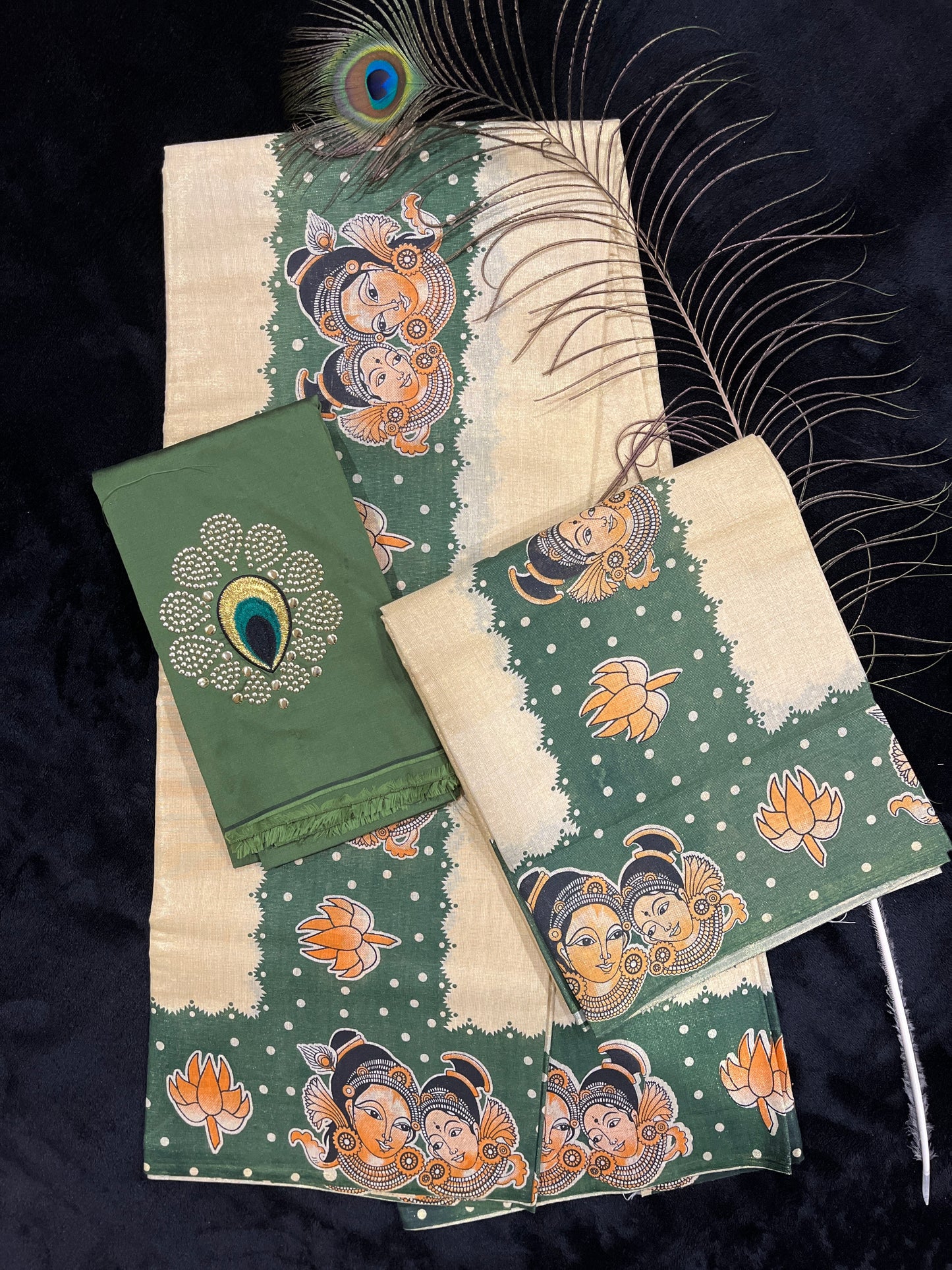 Set Mundu - Colour Border