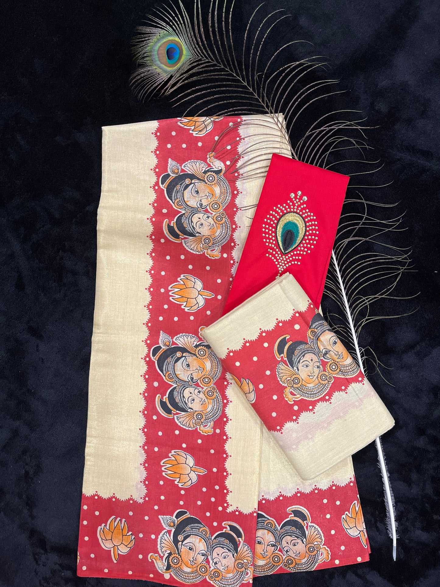 Set Mundu - Colour Border