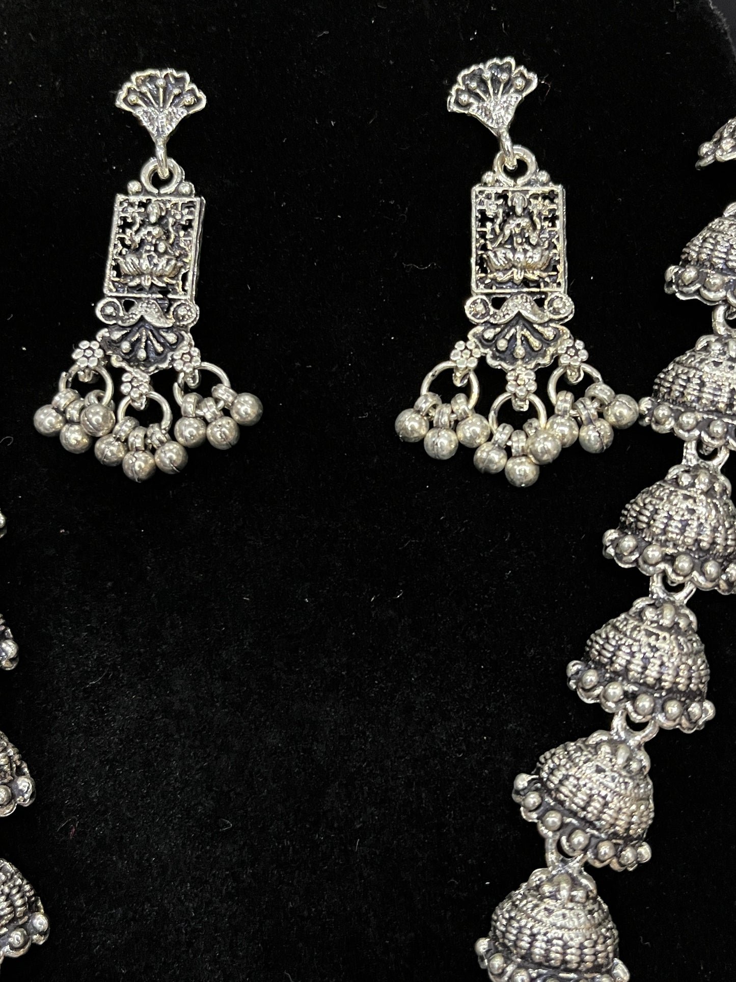 Oxidised Metal - Lakshmi Maala Set