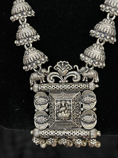 Oxidised Metal - Lakshmi Maala Set