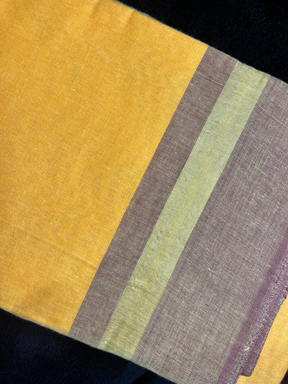 Dance Practice Saree - Orange Yellow