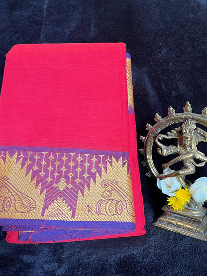 Dance Practice Saree - Red