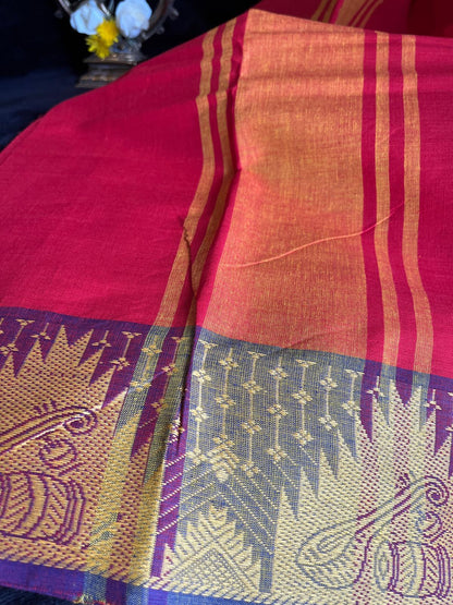 Dance Practice Saree - Red