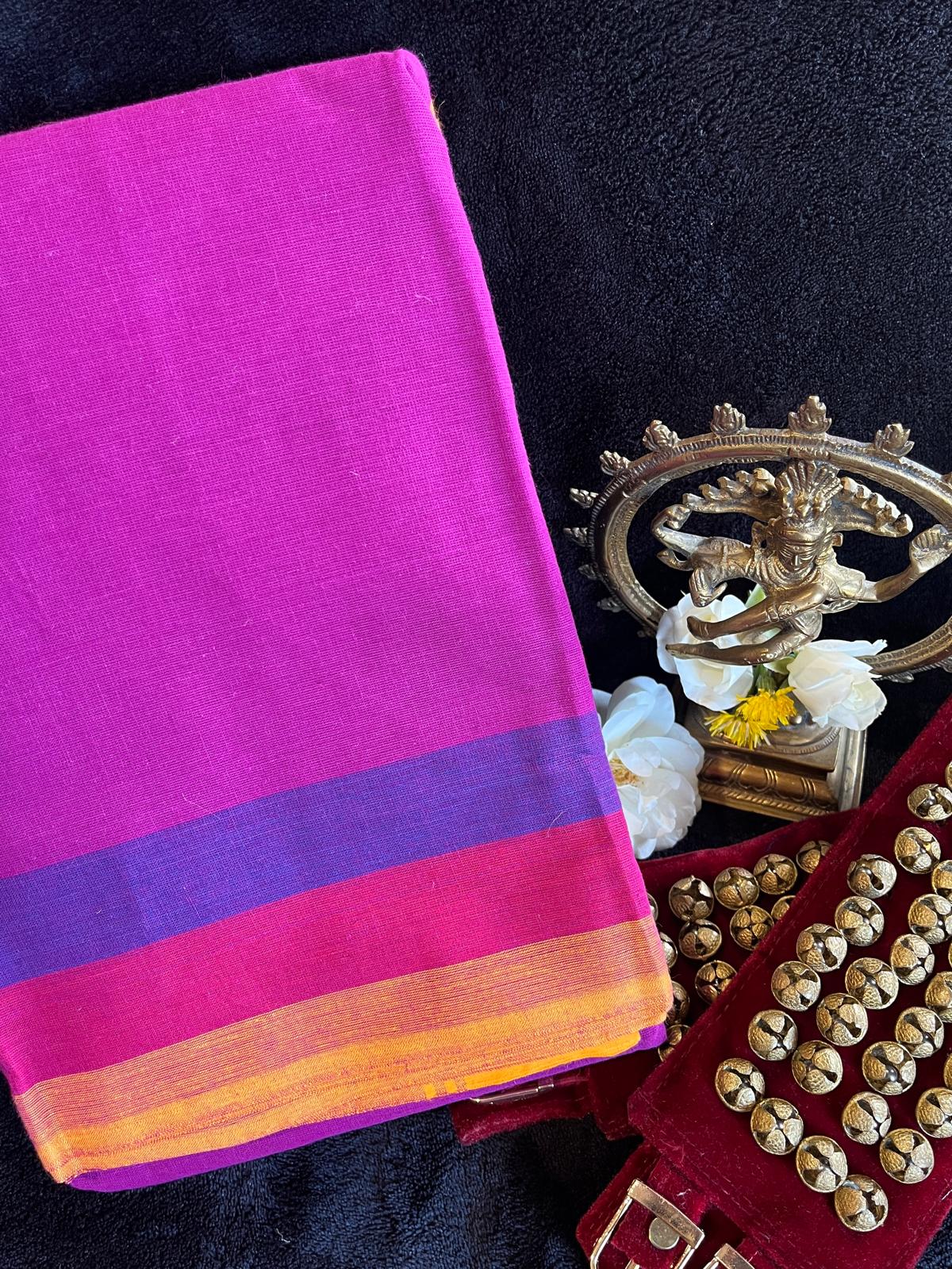 Dance Practice Saree - Magenta (Vadamalli)