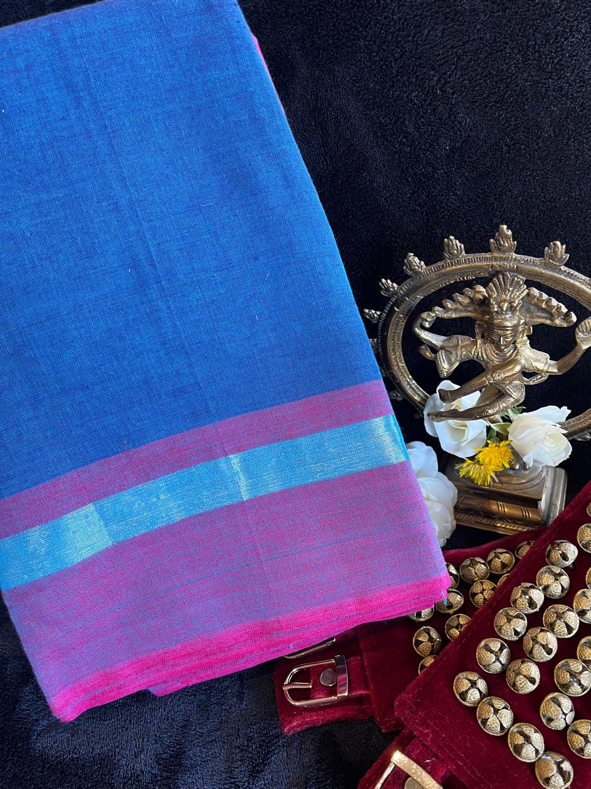Dance Practice Saree - Blue