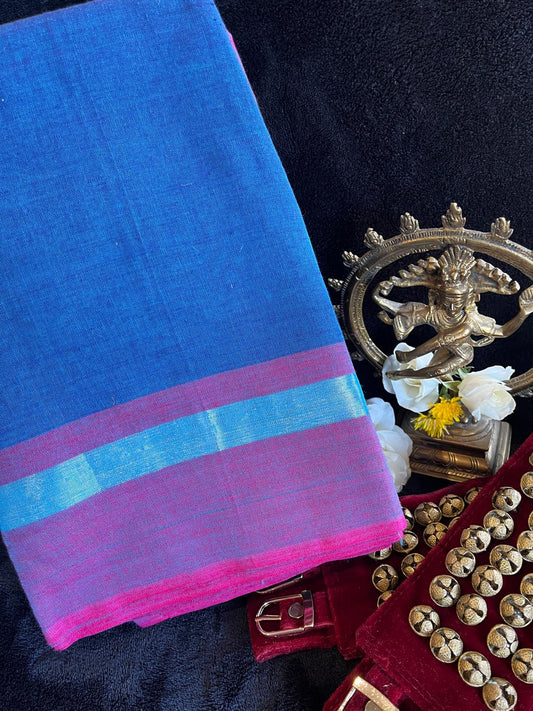 Dance Practice Saree - Blue