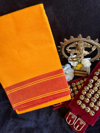 Dance Practice Saree - Orange