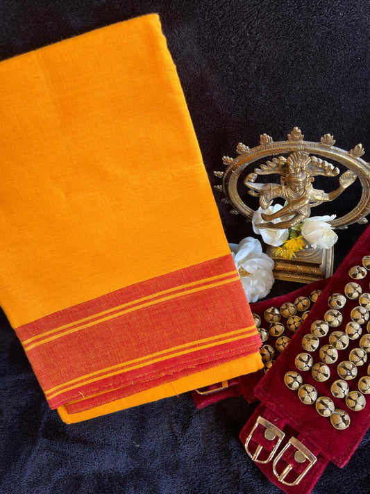 Dance Practice Saree - Orange