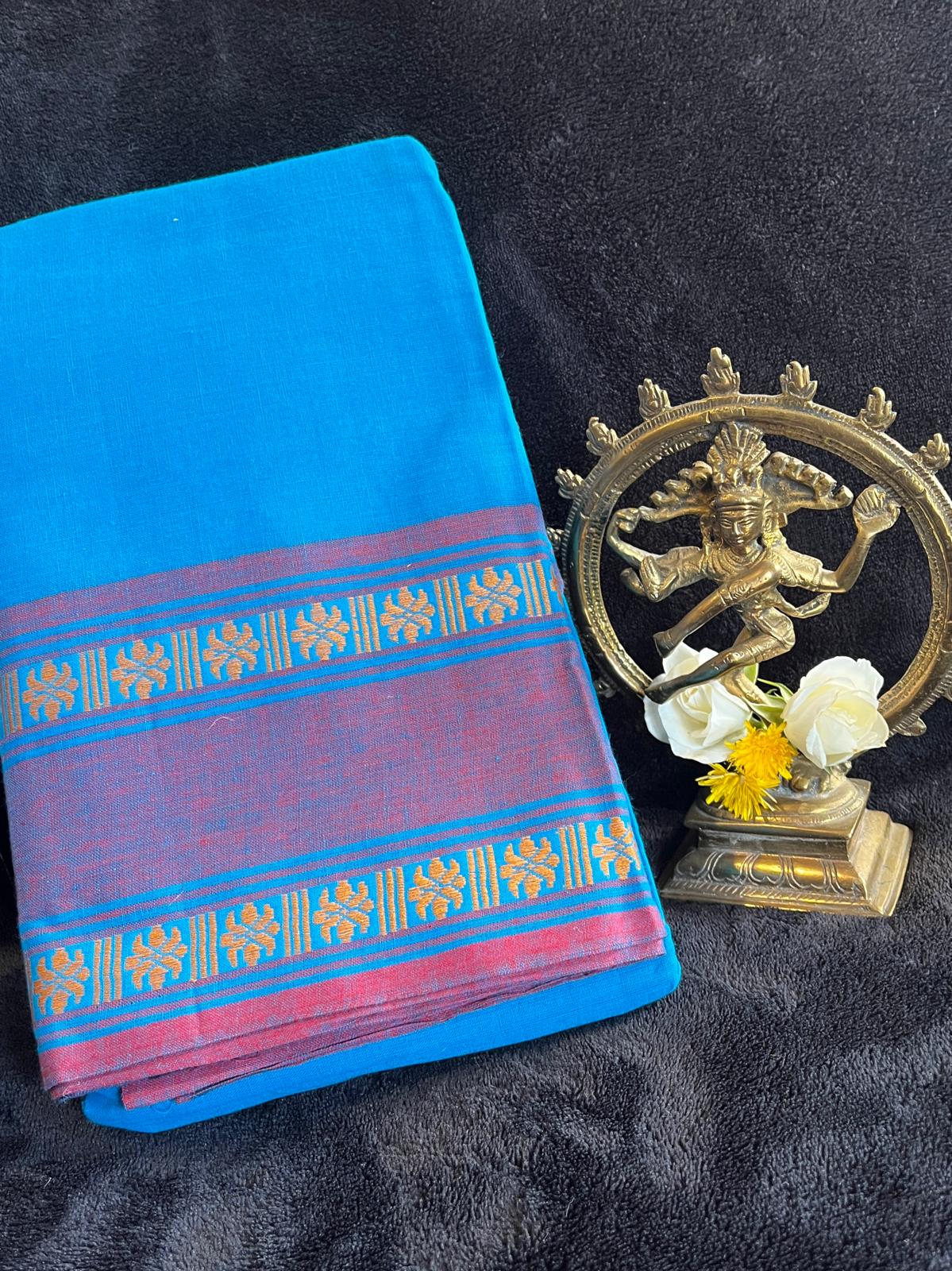 Dance Practice Saree - Blue