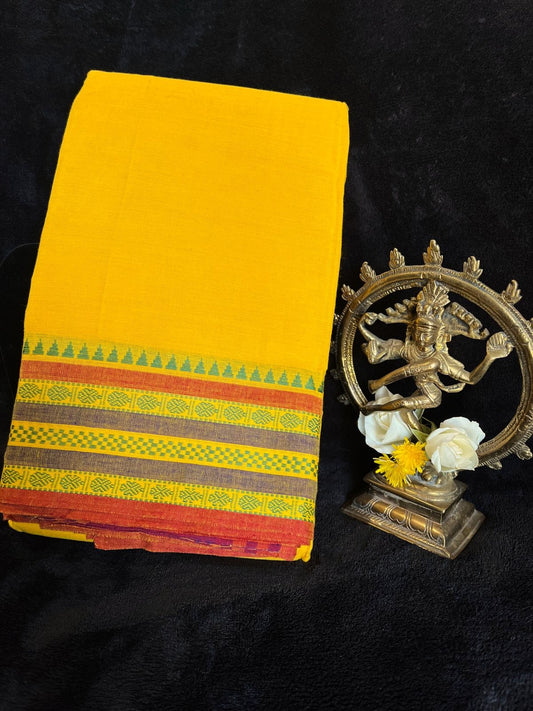Dance Practice Saree - Yellow