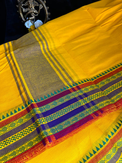 Dance Practice Saree - Yellow