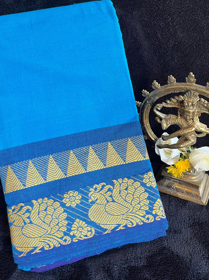 Dance Practice Saree - Light blue