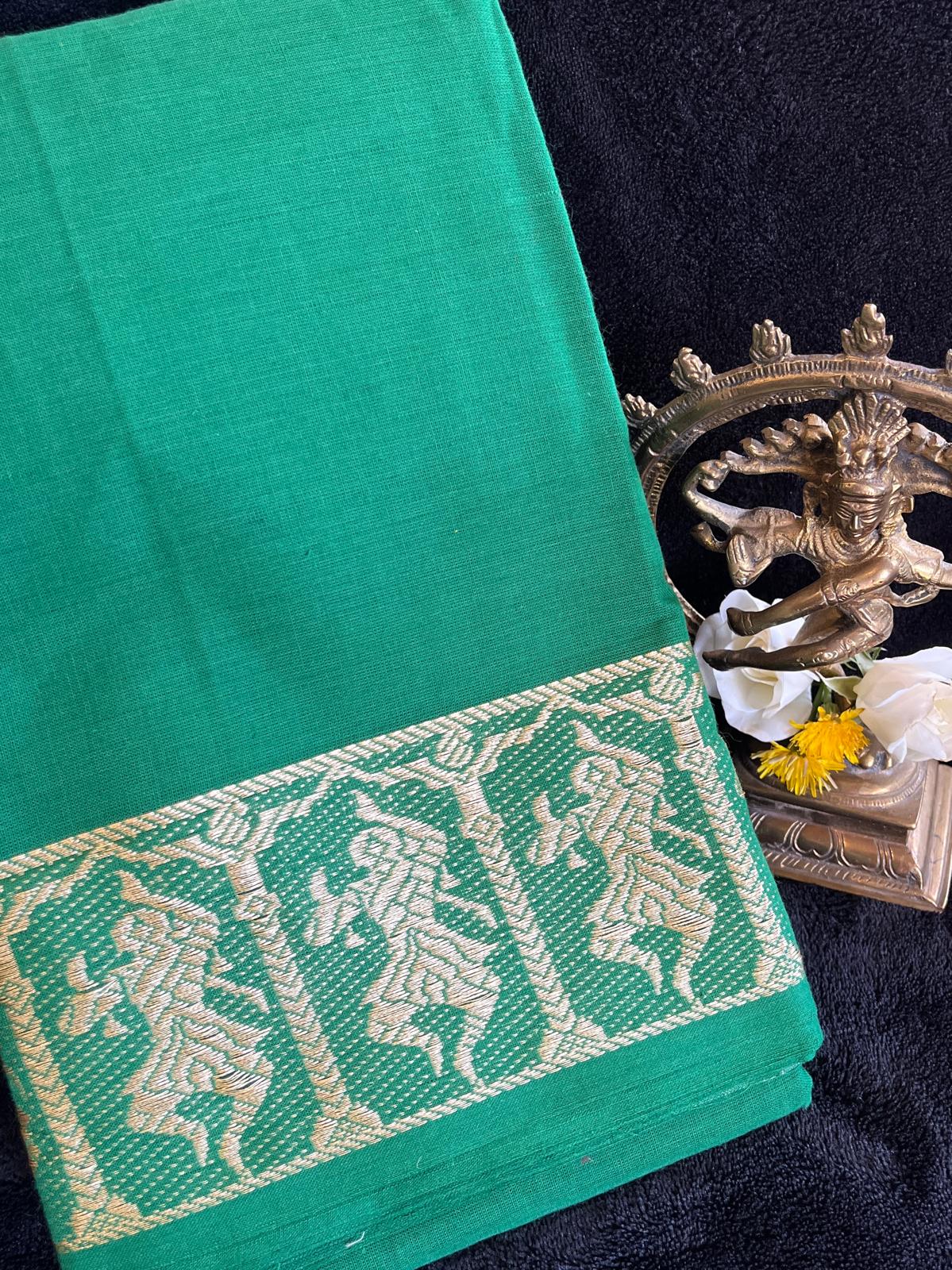 Dance Practice Saree - Green