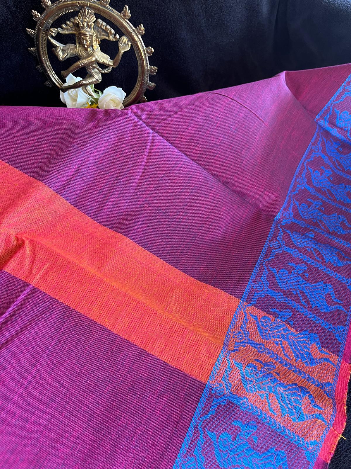 Dance Practice Saree - Purple