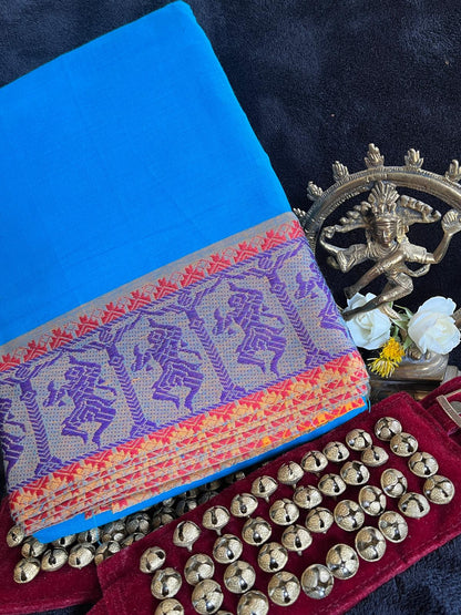 Dance Practice Saree - Blue (Xtra long)