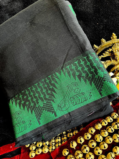 Dance Practice Saree - Black (Xtra long)