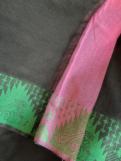 Dance Practice Saree - Black (Xtra long)