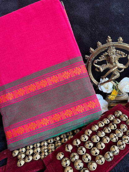 Dance Practice Saree - Pink (Xtra long)