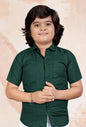 Plain Cotton Shirt - Size 30 (Age 7-9)