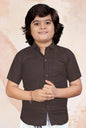 Plain Cotton Shirt - Size 30 (Age 7-9)